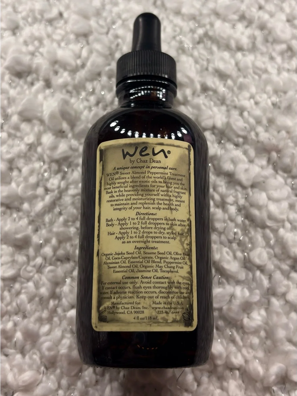 WEN Sweet Almond Peppermint Treatment Oil
